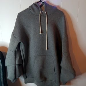 Gray Oversized Hoodie